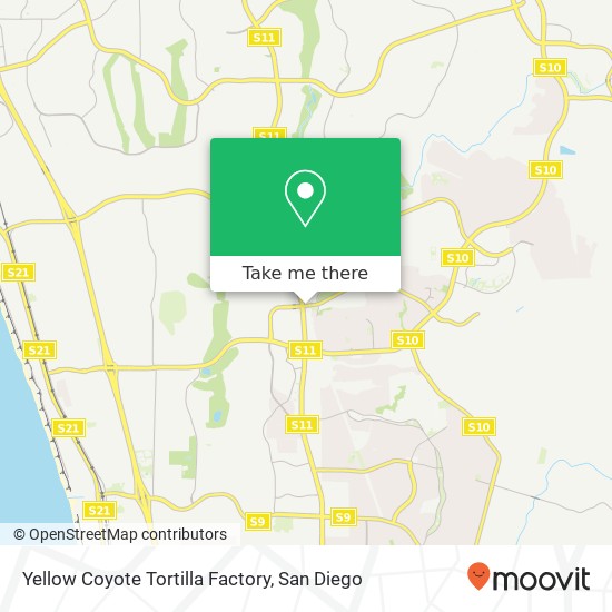 Mapa de Yellow Coyote Tortilla Factory