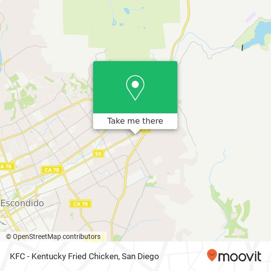 KFC - Kentucky Fried Chicken map