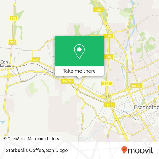 Mapa de Starbucks Coffee