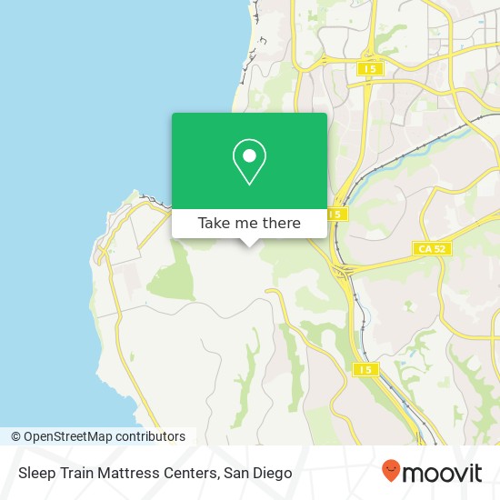 Mapa de Sleep Train Mattress Centers