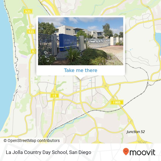 Mapa de La Jolla Country Day School