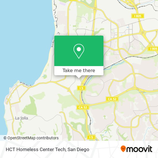 Mapa de HCT Homeless Center Tech