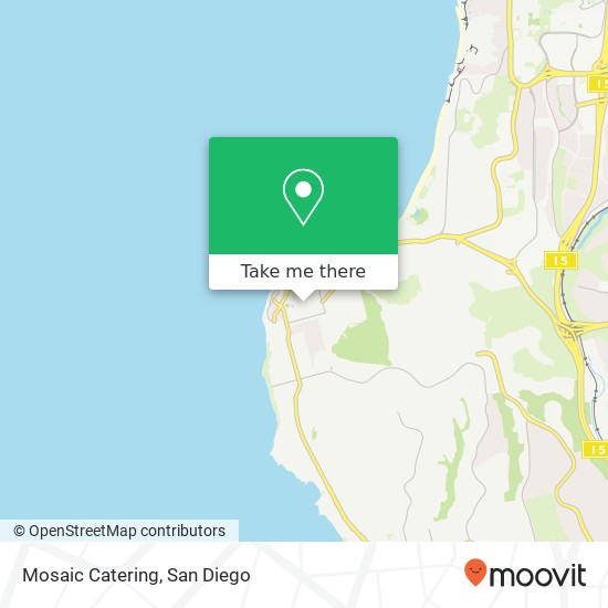 Mosaic Catering map
