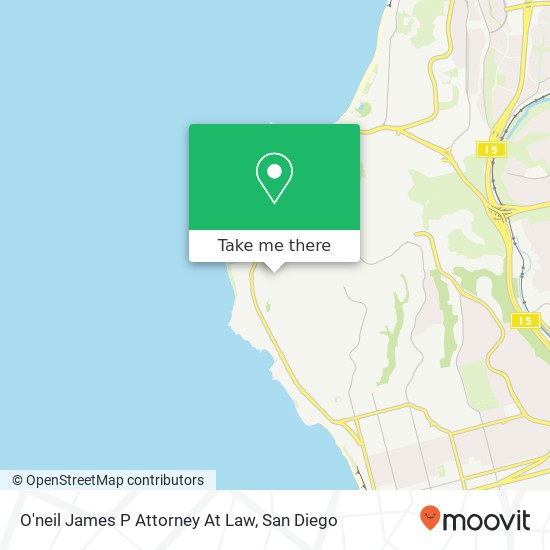 O'neil James P Attorney At Law map