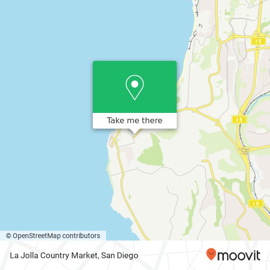 Mapa de La Jolla Country Market