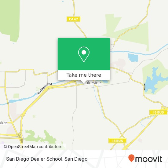 San Diego Dealer School map