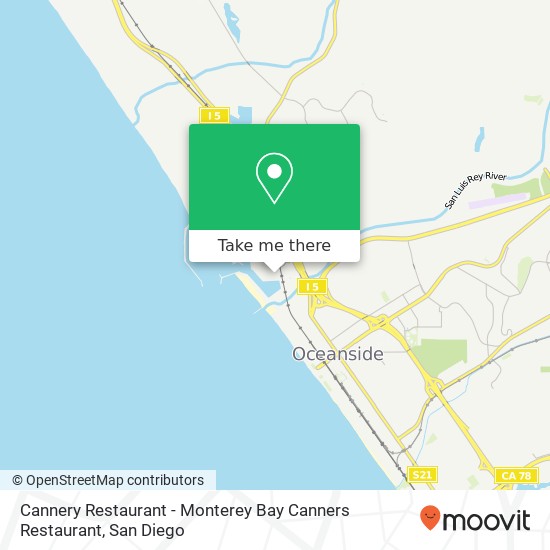 Cannery Restaurant - Monterey Bay Canners Restaurant map