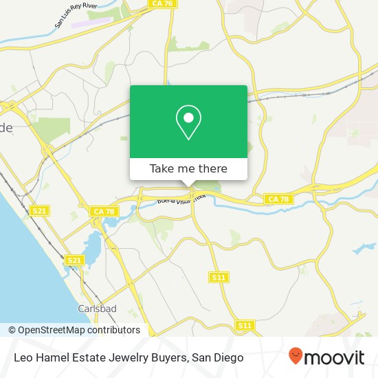 Leo Hamel Estate Jewelry Buyers map