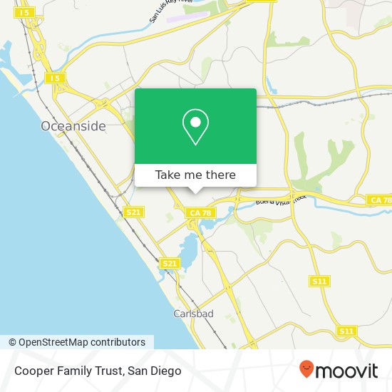 Mapa de Cooper Family Trust