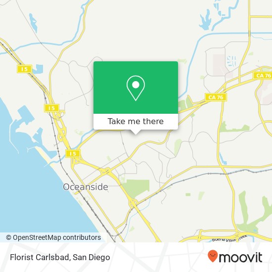 Florist Carlsbad map