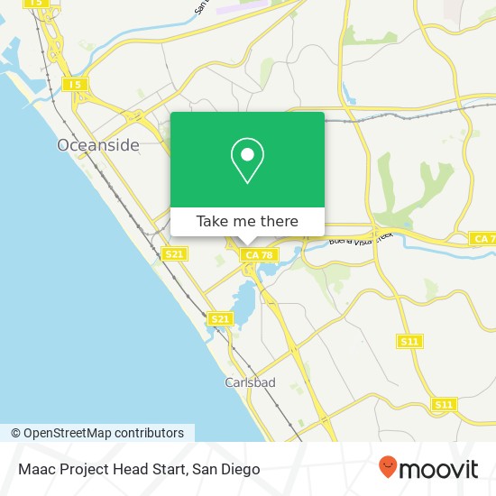 Mapa de Maac Project Head Start