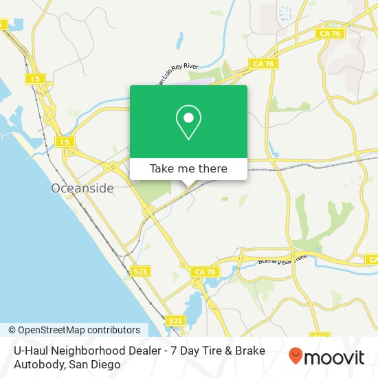 U-Haul Neighborhood Dealer - 7 Day Tire & Brake Autobody map