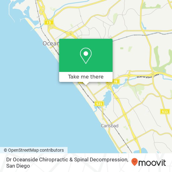 Mapa de Dr Oceanside Chiropractic & Spinal Decompression