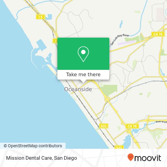 Mapa de Mission Dental Care