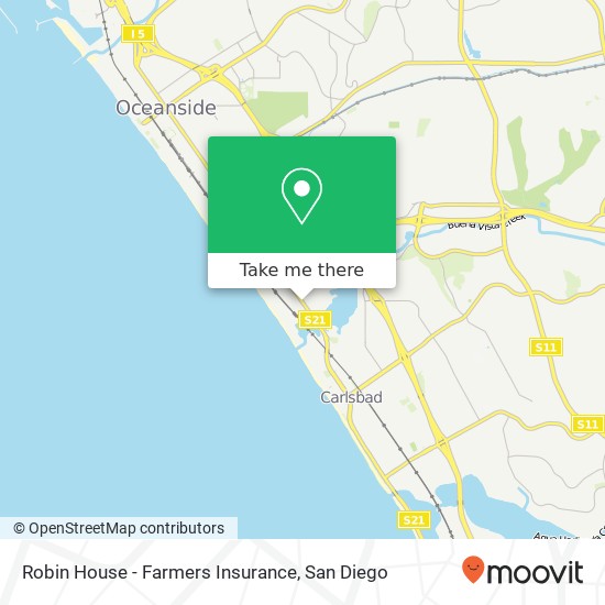 Mapa de Robin House - Farmers Insurance