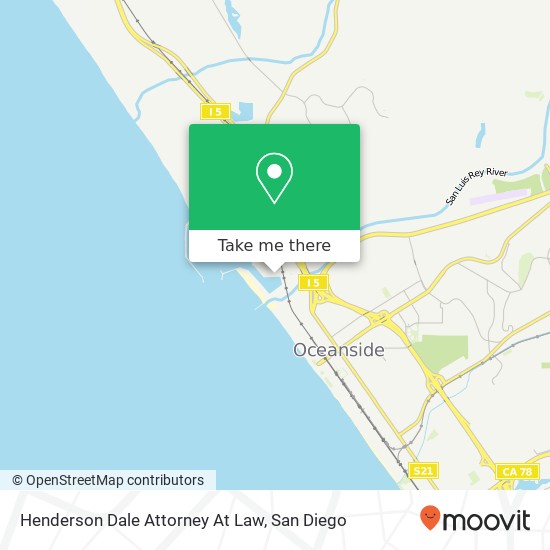 Henderson Dale Attorney At Law map