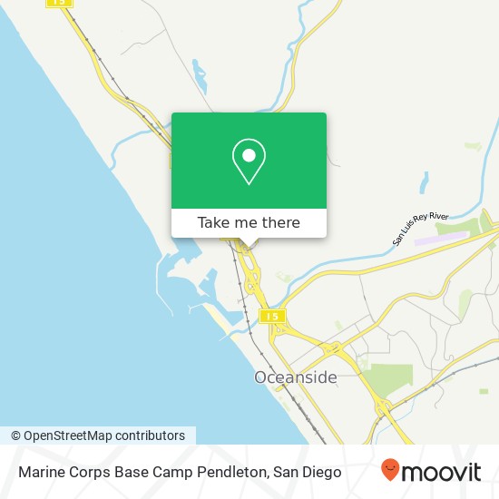 Marine Corps Base Camp Pendleton map