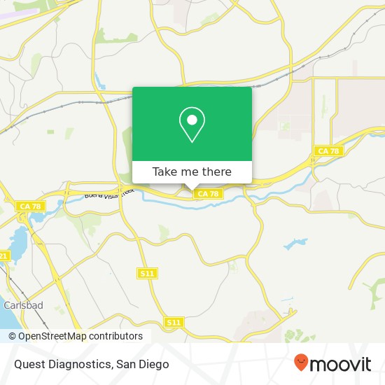 Quest Diagnostics map