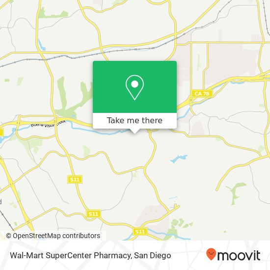 Mapa de Wal-Mart SuperCenter Pharmacy