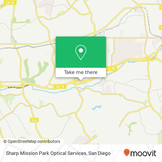 Mapa de Sharp Mission Park Optical Services