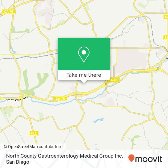 North County Gastroenterology Medical Group Inc map