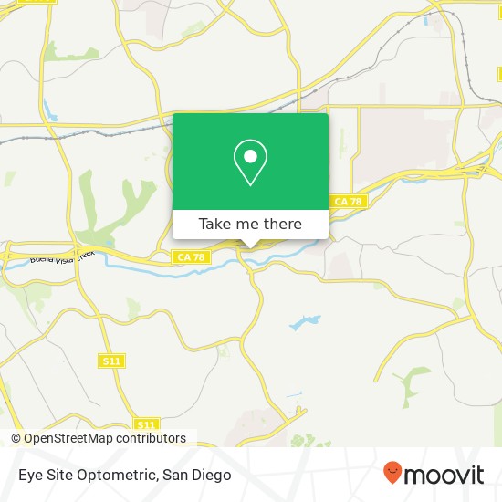 Mapa de Eye Site Optometric