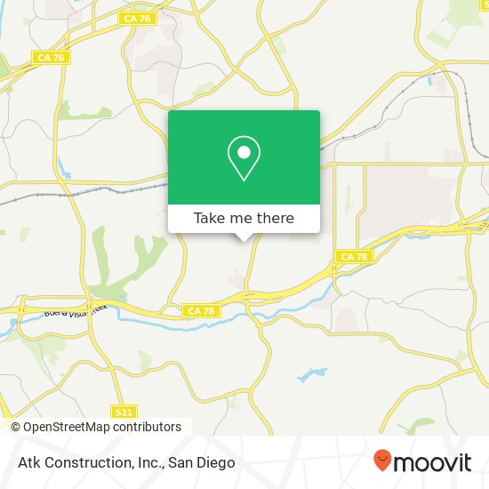 Atk Construction, Inc. map