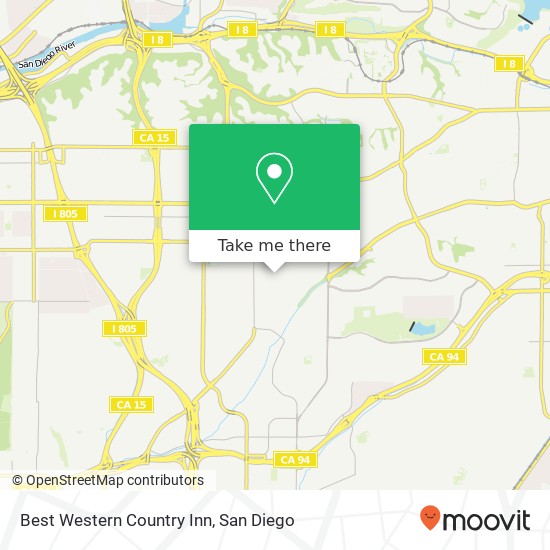 Mapa de Best Western Country Inn