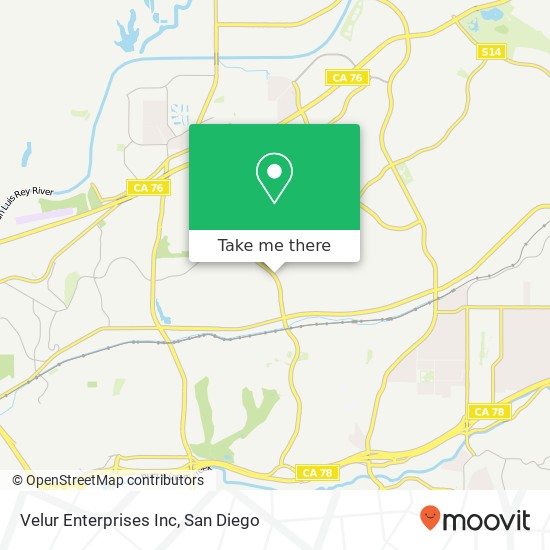 Velur Enterprises Inc map