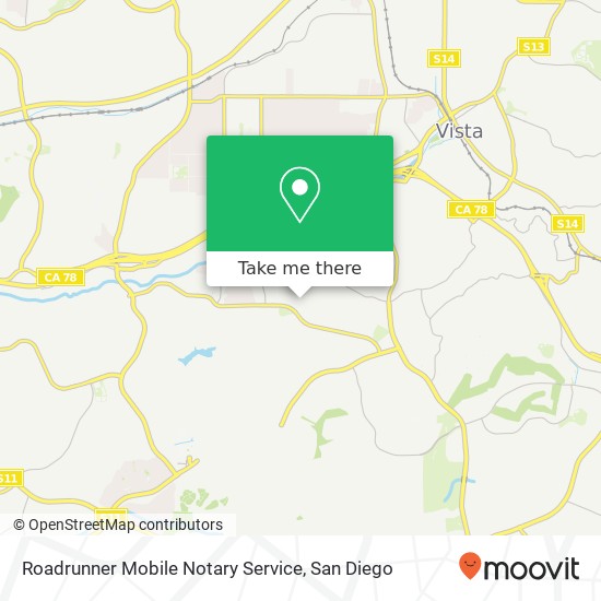 Mapa de Roadrunner Mobile Notary Service