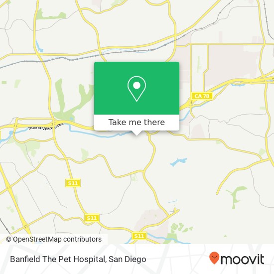 Mapa de Banfield The Pet Hospital