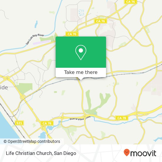 Life Christian Church map