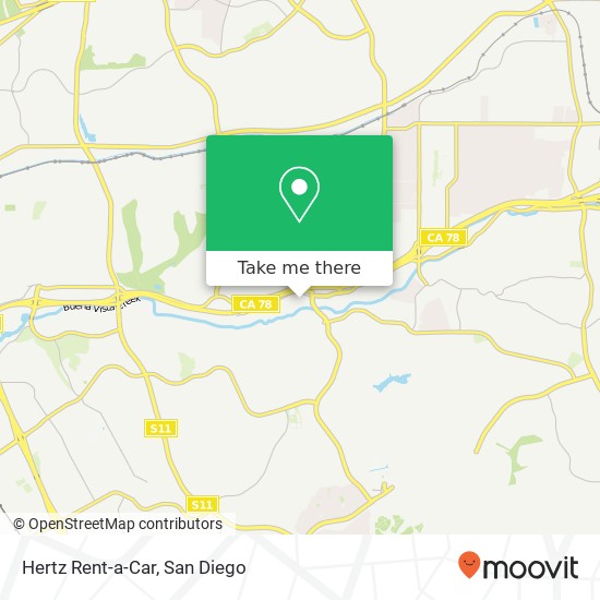 Mapa de Hertz Rent-a-Car