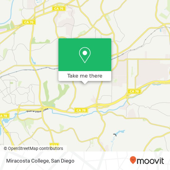 Mapa de Miracosta College