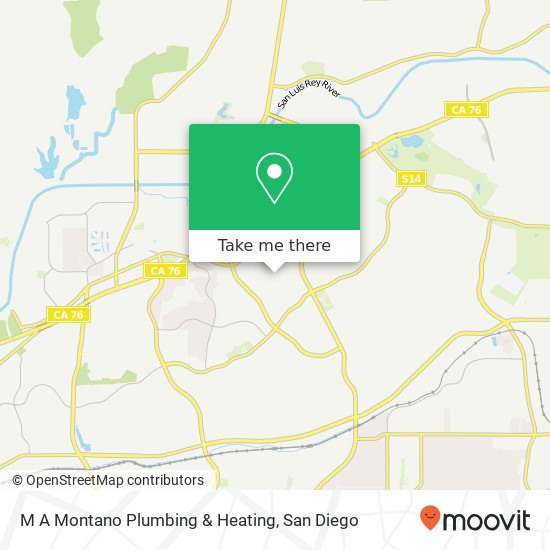 M A Montano Plumbing & Heating map