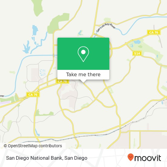 San Diego National Bank map