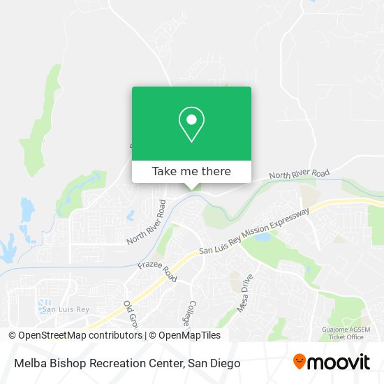 Melba Bishop Recreation Center map