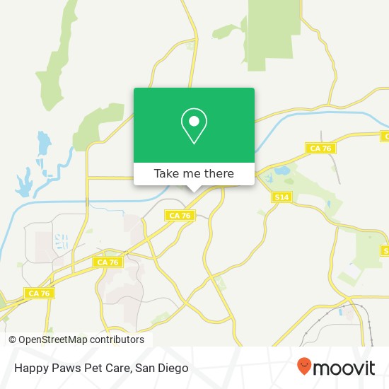 Happy Paws Pet Care map