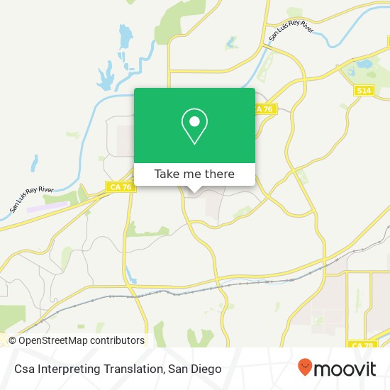 Csa Interpreting Translation map