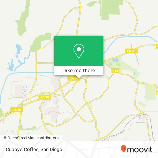 Cuppy's Coffee map