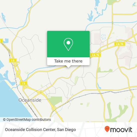 Mapa de Oceanside Collision Center