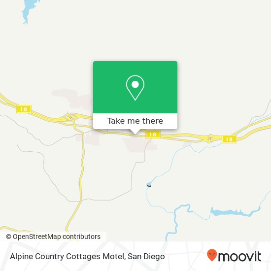 Alpine Country Cottages Motel map