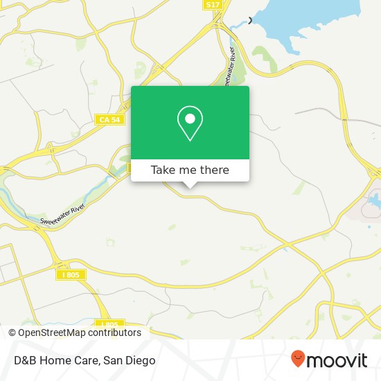 D&B Home Care map
