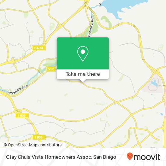 Mapa de Otay Chula Vista Homeowners Assoc