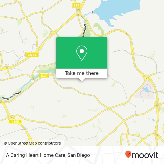 A Caring Heart Home Care map