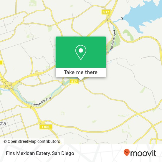 Fins Mexican Eatery map