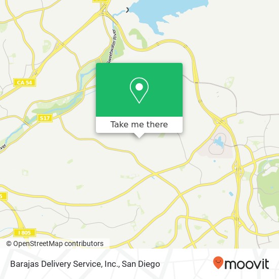 Barajas Delivery Service, Inc. map