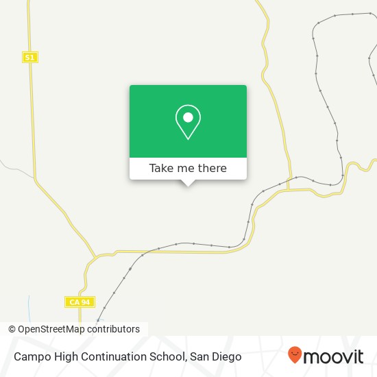 Mapa de Campo High Continuation School