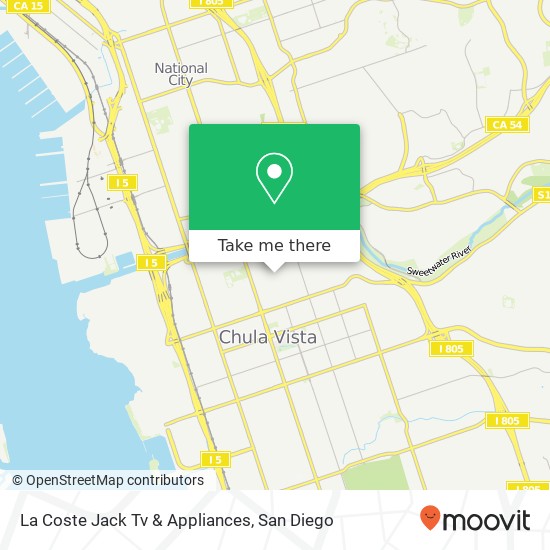 Mapa de La Coste Jack Tv & Appliances