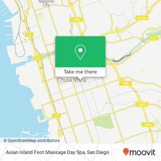 Mapa de Asian Island Foot Massage Day Spa